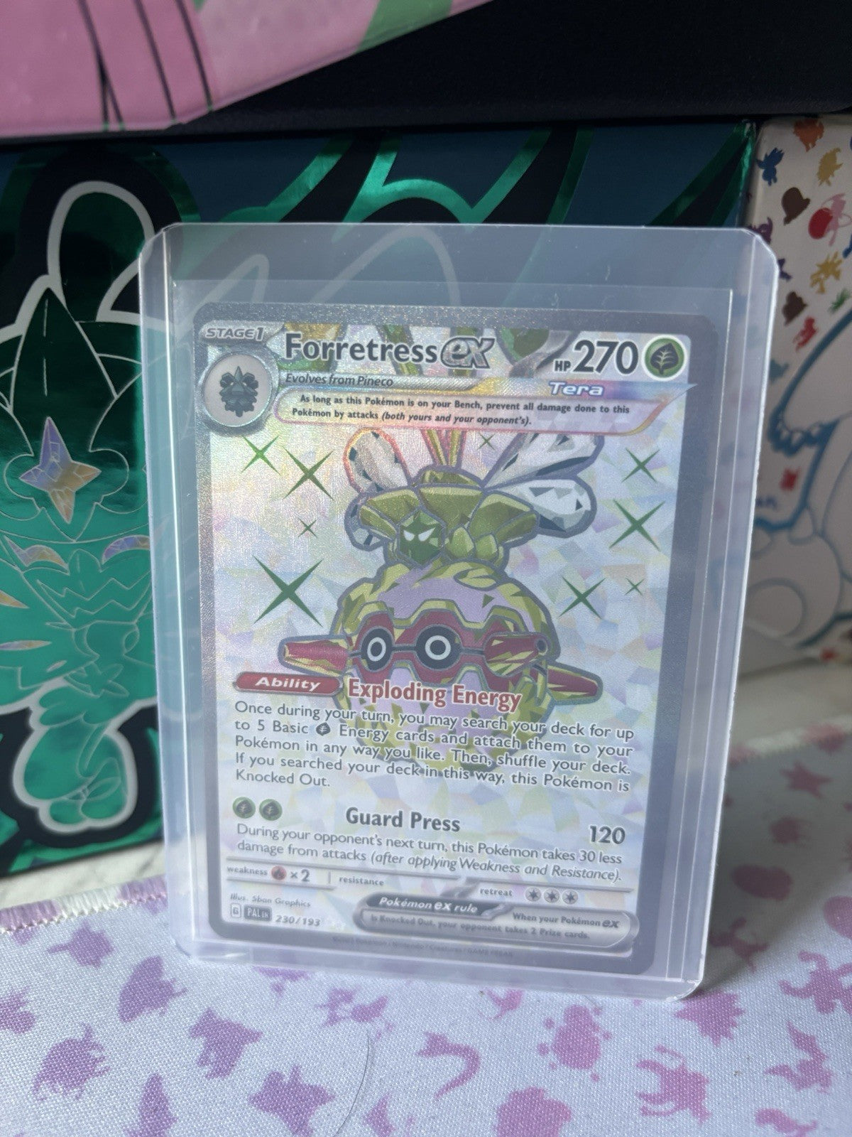 Forretress Skeledirge Lycanroc Illustration Rare Pokémon Bundle NM - SV TCG