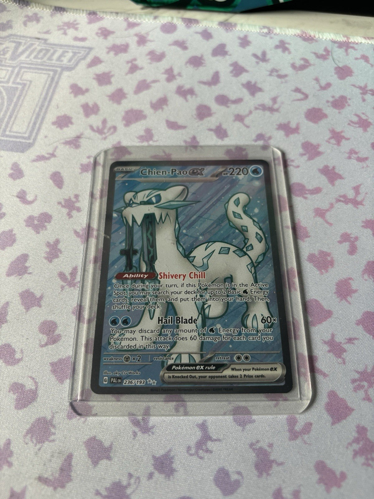 Chien-Pao EX 236/193 Ultra Rare – SV02 Paldea Evolved – Pokémon TCG – NM