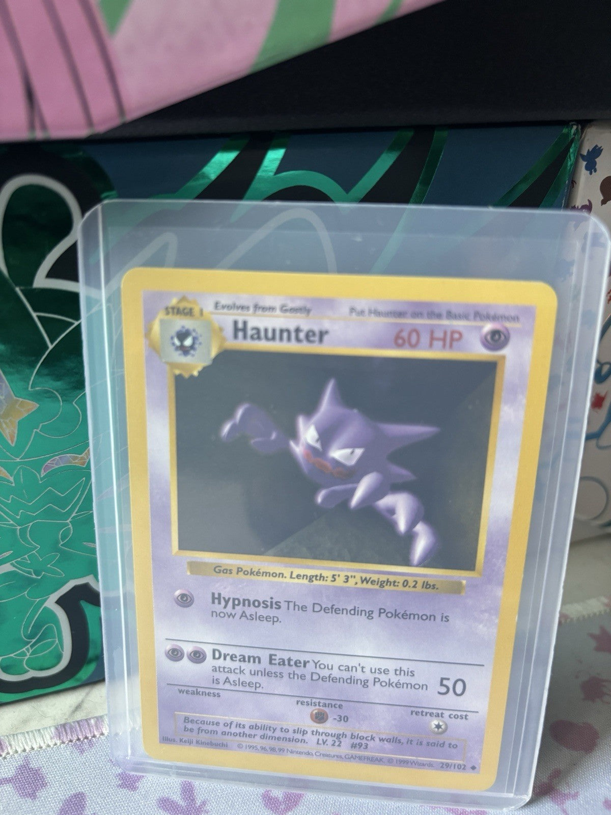 Haunter 29/102 Base Set Shadowless – NM – Vintage Pokémon TCG Card WOTC 1999