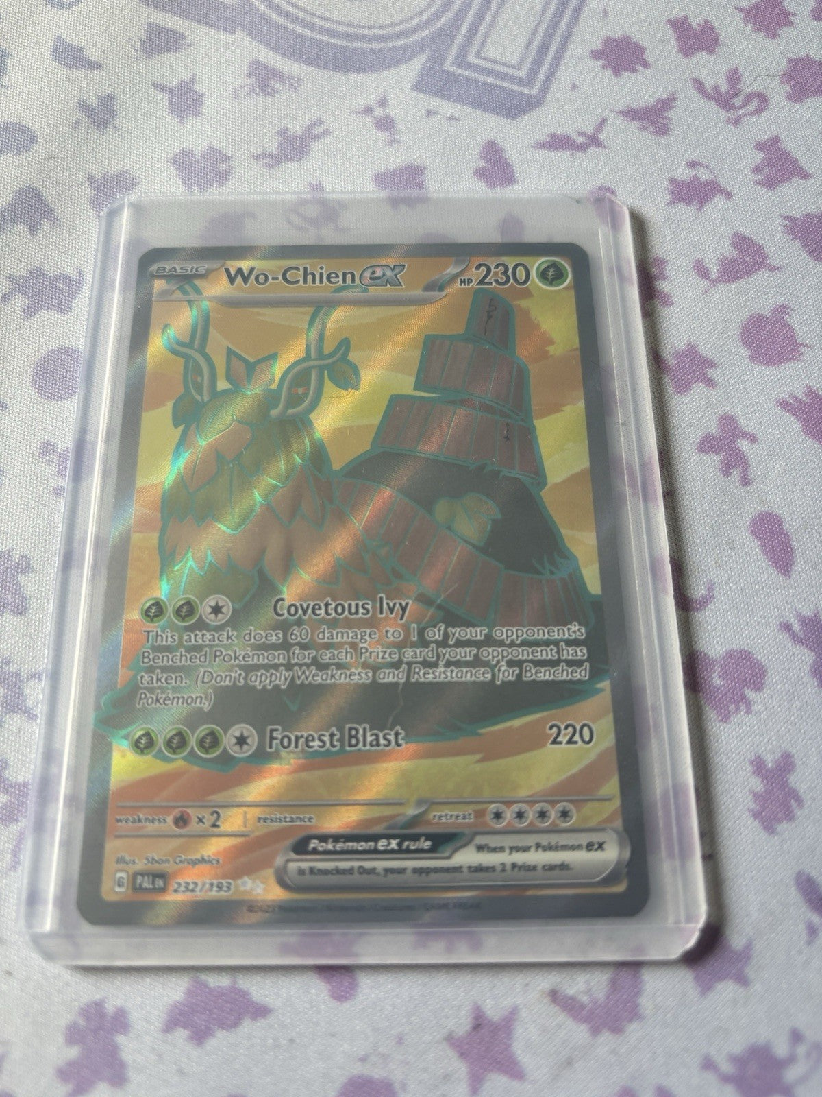 Wo-Chien EX 232/193 Ultra Rare – SV02 Paldea Evolved – Pokémon TCG – NM