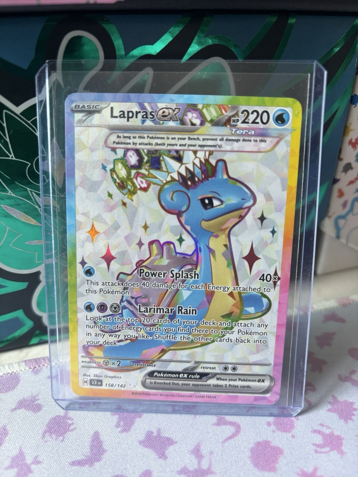 Terapagos EX 173/142 & Lapras EX 158/142 Holo & Full Art Bundle Stellar Crown NM