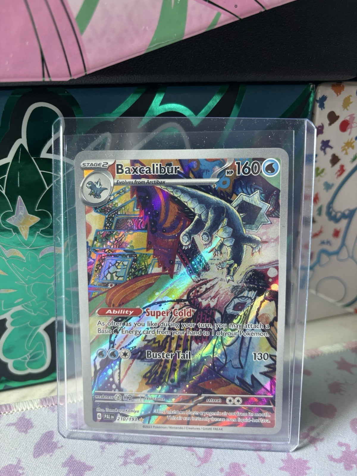 Baxcalibur 210/193 Holo Illustration Rare NM - Paldea Evolved Pokémon Card SV