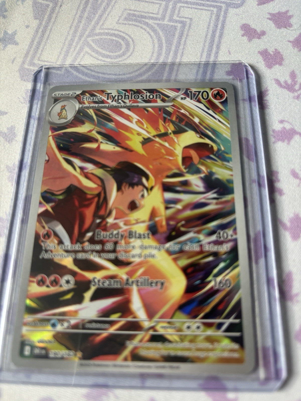 Ethan’s Typhlosion 190/182 Illustration Rare NM - Destined Rivals Pokémon TCG
