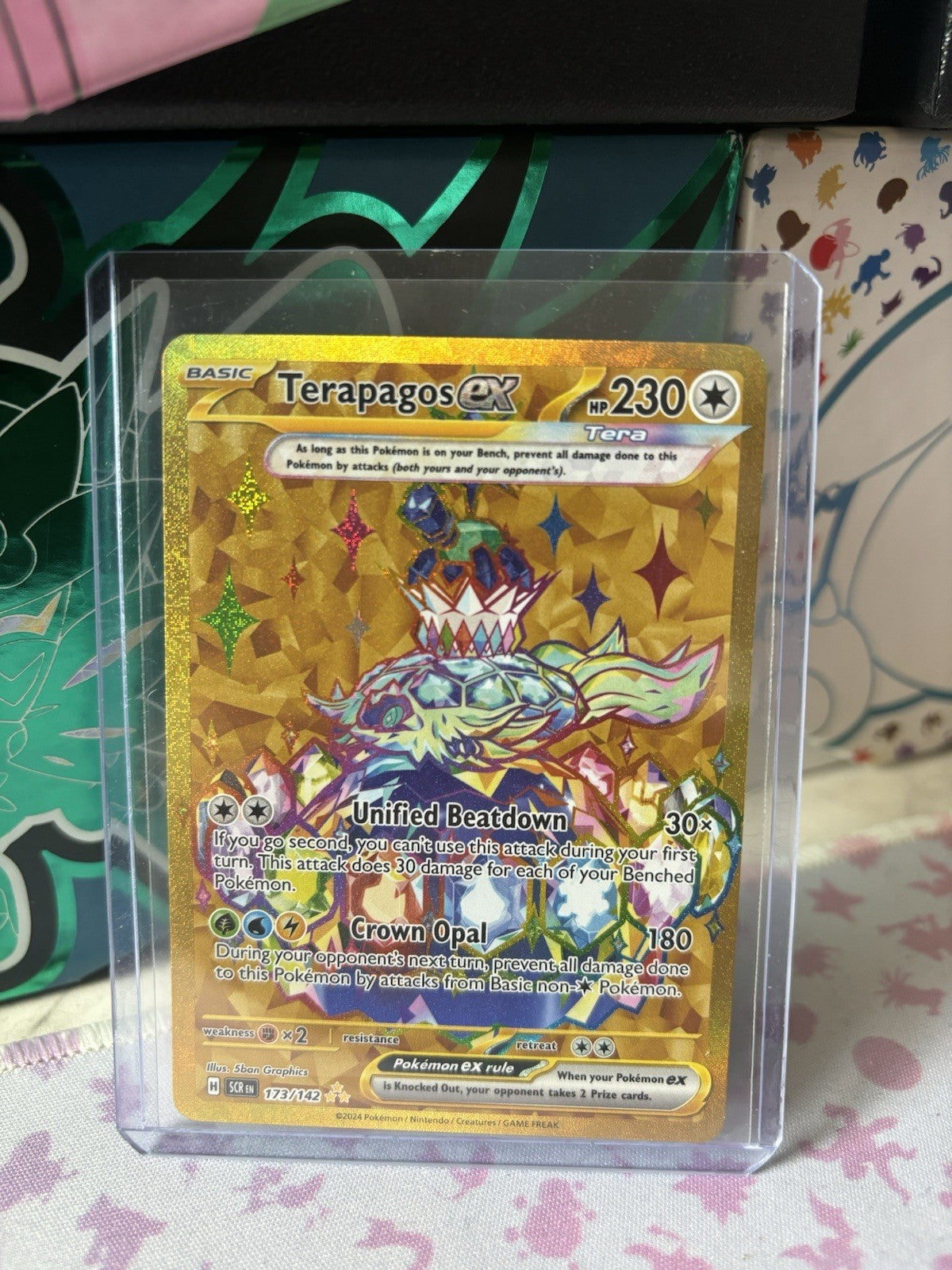 Terapagos EX 173/142 & Lapras EX 158/142 Holo & Full Art Bundle Stellar Crown NM