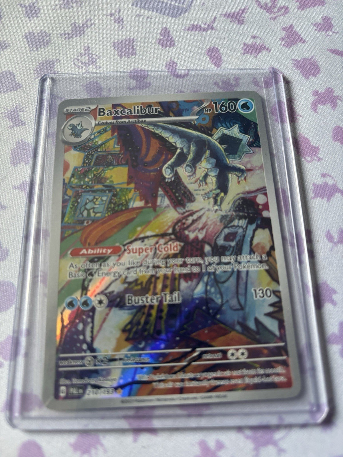 Baxcalibur 210/193 Holo Illustration Rare NM - Paldea Evolved Pokémon Card SV