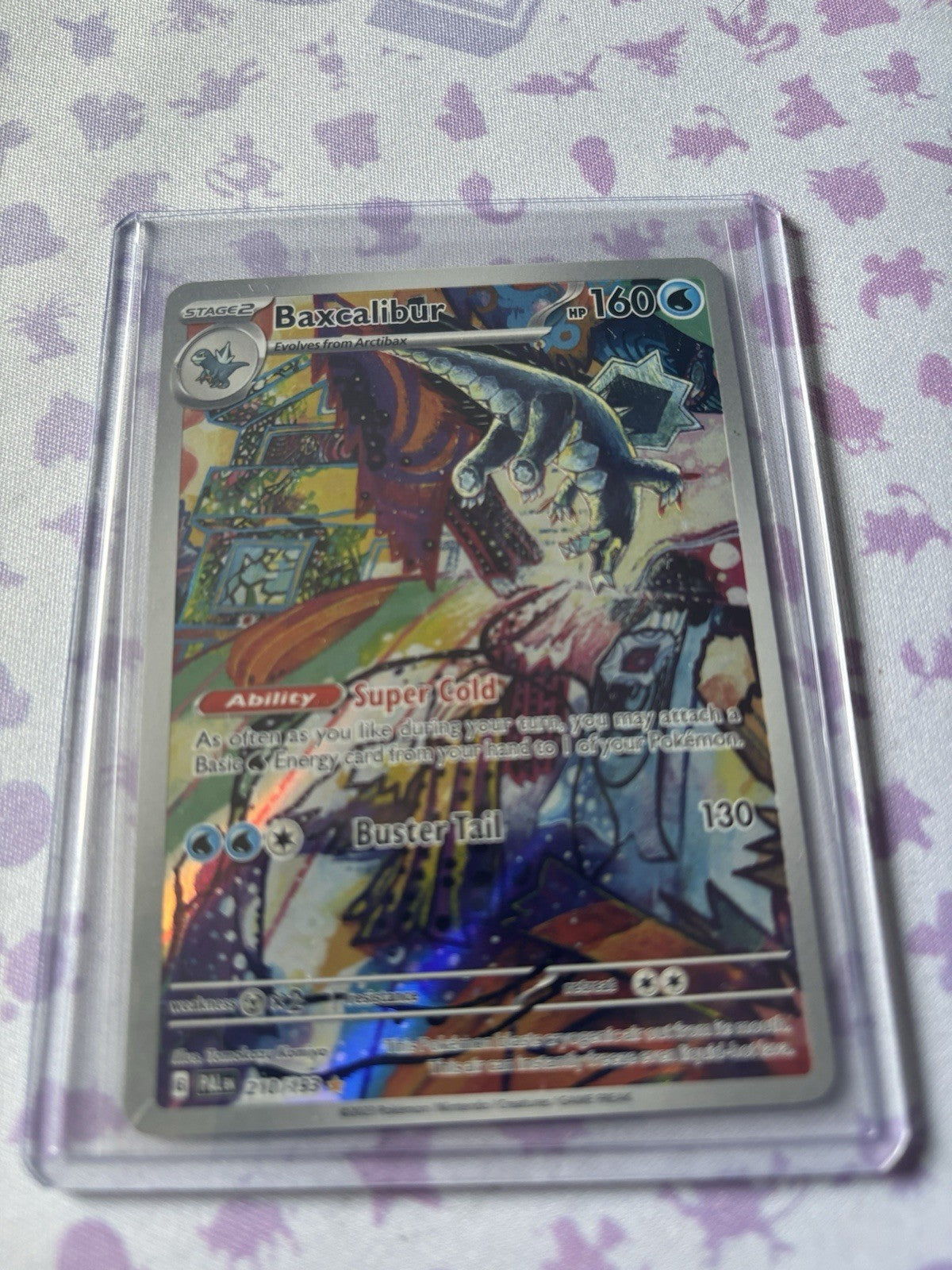 Baxcalibur 210/193 Holo Illustration Rare NM - Paldea Evolved Pokémon Card SV