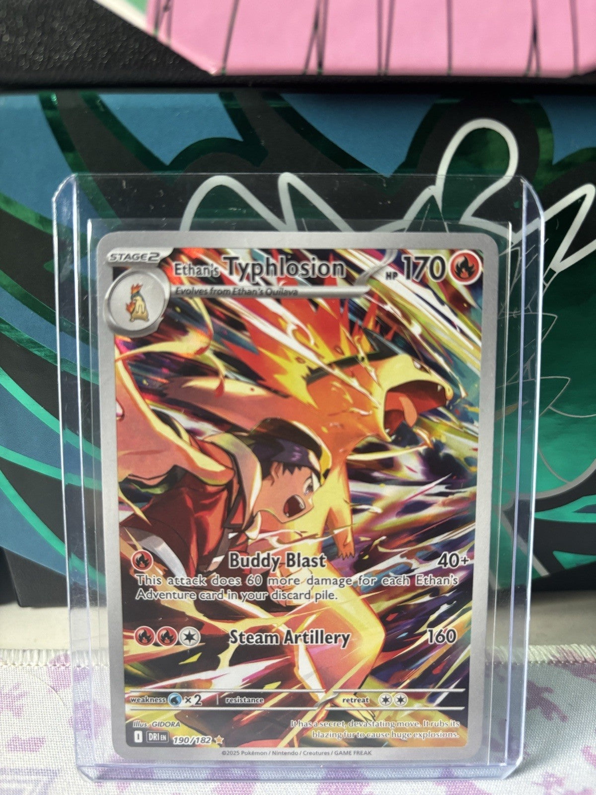 Ethan’s Typhlosion 190/182 Illustration Rare NM - Destined Rivals Pokémon TCG