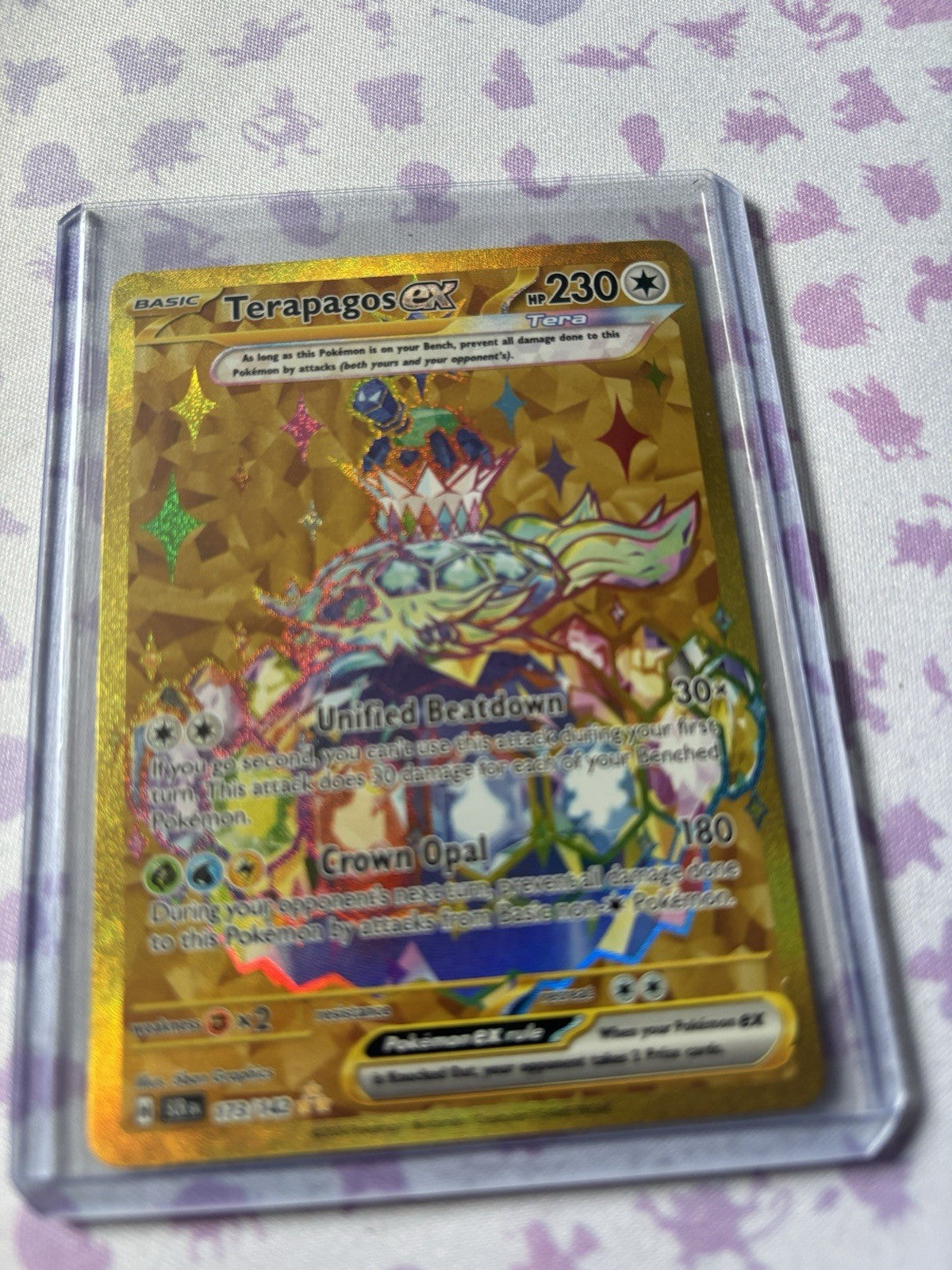 Terapagos EX 173/142 & Lapras EX 158/142 Holo & Full Art Bundle Stellar Crown NM