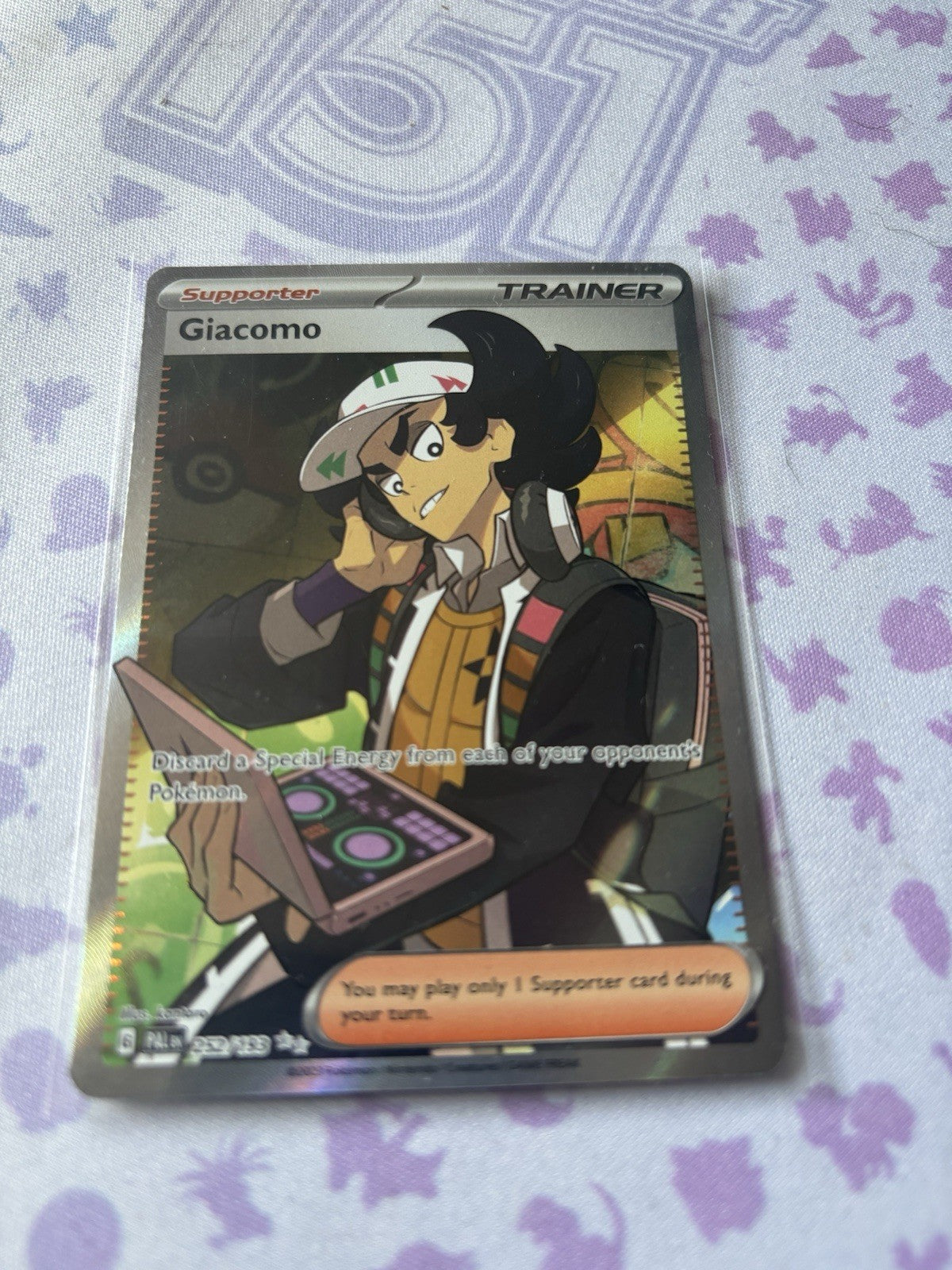 Giacomo 252/193 SIR Pokémon | SV02 Paldea Evolved | Special Illustration NM